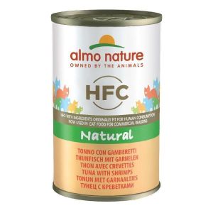 Almo Nature Hfc Natural Cibo Umido Tonno e Gamberetti per Gatti Adulti Scatoletta 150g