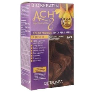 Biokeratin Ach 8 Kit Tinta per Capelli 5/ca Castano Chiaro Caramello