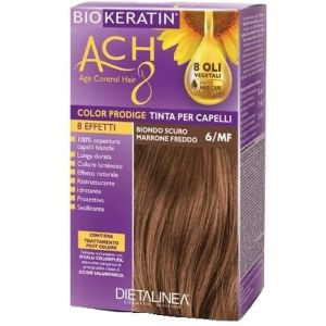 Biokeratin Ach 8 Kit Tinta per Capelli 6/mf Biondo Scuro Marrone Freddo