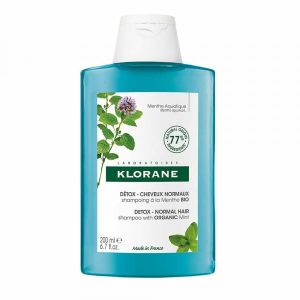 Klorane Shampoo Alla Menta Acquatica Bio Anti-inquinamento e Detox 200ml