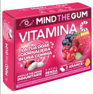 Mind The Gum Vitamina C Frutti Rossi 18 Gomme Confettate Senza Zucchero