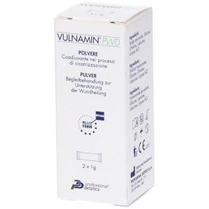 Vulnamin Pwd Medicazione Interattiva In Polvere di Sodio Jaluronato e Aminoacidi 2 Stick Pack