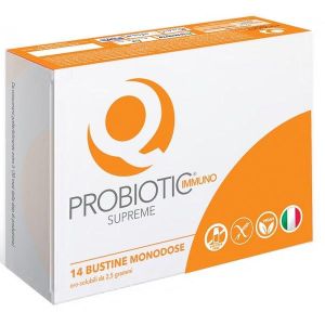 Q-probiotic Immuno Supreme 14 Bustine Globuli Contenitore MONOdose