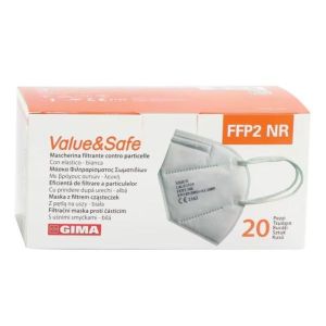 Gima Mascherina Ffp2 Dispositivo di Protezione Individuale Bianca 20 Pezzi