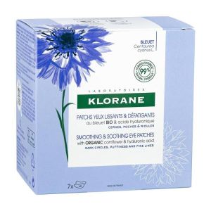 Klorane Bleuet Patch Occhi Lev Hydro-gel 7 Pezzi da 2 Patch