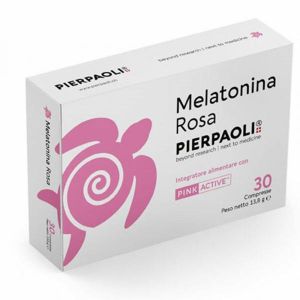 Pierpaoli Melatonina Rosa Integratore per Sonno e Rilassamento 30 Compresse