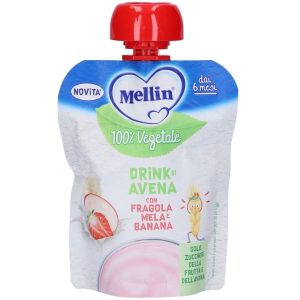 Mellin Drink 100% Vegetale di Avena i Fragola per Bambini 6 Mesi+ 90g