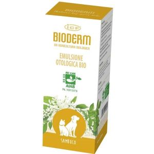 Bioderm Emulsione Otologica Bio Al Sambuco per Cani e Gatti Flacone 60ml