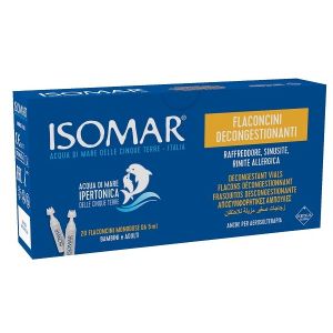 Isomar Naso Descongestionante Hipertónico Agua De Mar Viales 20 Monodosis
