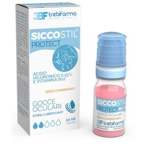 Trebifarma Siccostil Protect Gocce Oculari Sterili Lubrificanti per Animali 10ml