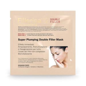 Fillerina 12 Super Plumping Double Filler Biorevitalizing Maschera Monouso Dosaggio Forte