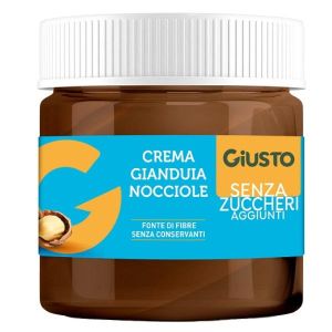 Giusto Crema Spalmabile Gianduia e Nocciole Senza Zucchero 200g