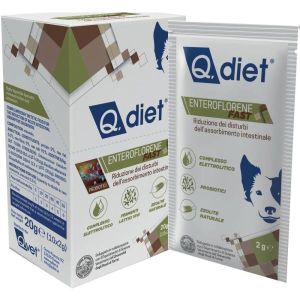 Q.vet Q. Diet Enteroflerene Fast per Cani 10 Bustine