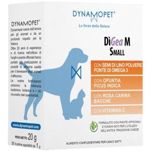 Dynamopet Digea M Small Alimento Complementare per Cani e Gatti 20 Bustine