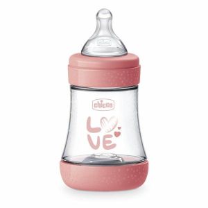 Chicco Biberon Neonato Perfect 5 Biberon Rosa Flusso Lento 150ml 0mesi+