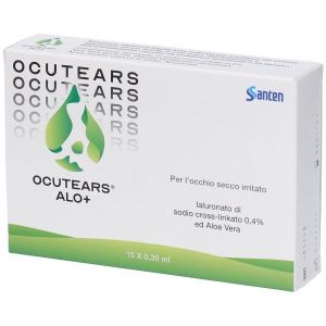 Ocutears Alo+ Ud 0.4% Collirio per Occhio Secco Irritato 15 Flaconcini