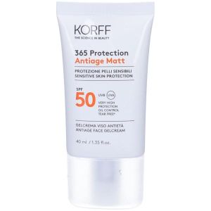 Korff 365 Protection Antiage Matt Gel Crema Viso Mattificante 40ml Spf50+