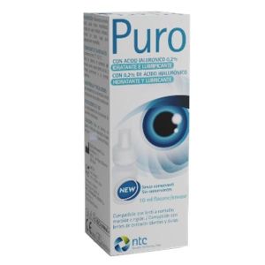 Soluzione Sterile per Uso Oftalmico Puro Idratante e Lubrificante 0,2% Acido Ialuronico Senza Conservanti 10ml