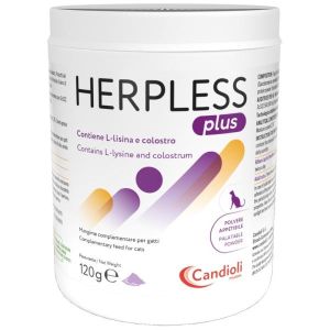 Candioli Herpless Plus Polvere Mangime Complementare per Difese Immunitarie Gatti 120g
