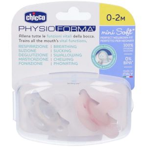 Chicco Gommotto Mini Rosa 0-2m 2 Pezzi