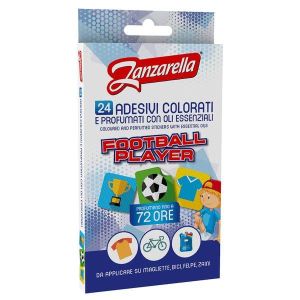 Zanzarella Adesivi Colorati Football Player 24 Pezzi