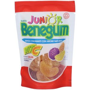 Benegum Junior Vita C Caramelle Gele' i Succo di Frutta Evitamina C 90g