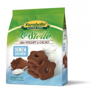 Farabella Biscotti Stelle Yogurt e Cacao Senza Zucchero 200g