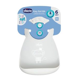 Chicco Easy Roll Bib Bavaglino In Silicone i Tasca Neutro