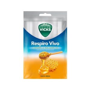 Vicks Respiro Vivo Caramelle Balsamiche Miele 72g i Edulcoranti