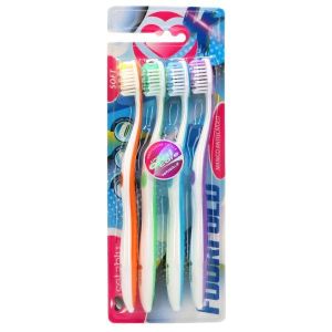 Setablu Kids Spazzolino da Denti Soft i Cappuccio Protettivo +3 Anni Squalo Colori Assortiti