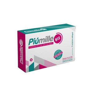 Piumille B12 15 Compresse Sublinguali 0,080g Senza Glutinesenza Lattosio i Edulcorante