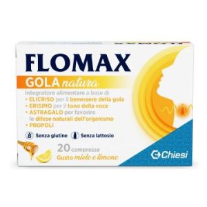 Flomax Gola Natura Miele Limone 20 Compresse i Edulcorantisenza Glutine e Lattosio