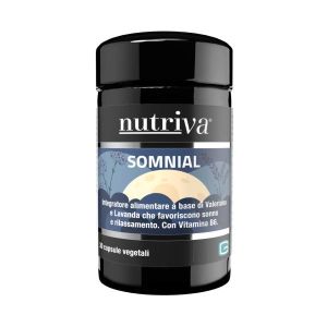Nutriva Somnial 30 Capsule Vegetali da 500mg Senza Glutinenaturalmente Privo di Lattosio