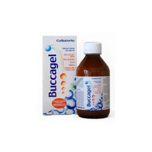 Curaden buccagel afte collutorio 200ml + campione di dentifricio in omaggio