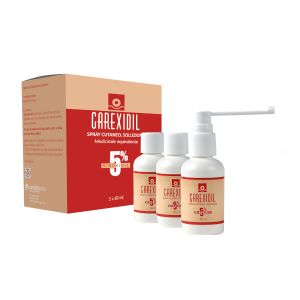 Carexidil Soluzione Cutanea 5% 3fl da 60 ml