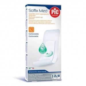 Pic Soffix Med Cerotto Post Operatorio Delicato 10x25 cm 5 Pezzi