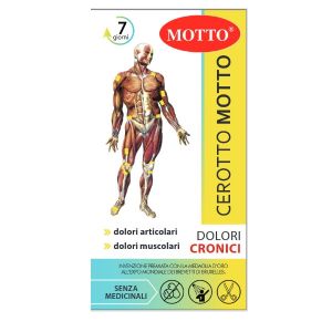 Cerotto Motto per Dolori Cronici, Dolori Muscolari e Articolari  2 Pezzi 5x15cm