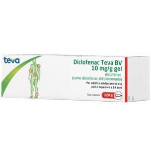 Diclofenac  Teva B.v.  Gel Derm 120g 10 Mg/g