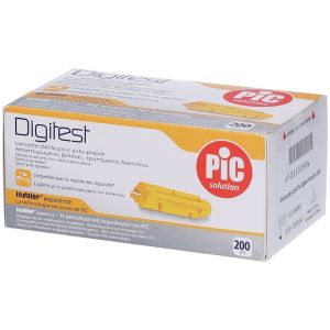 Lancets Pic Digitest Gauge 28 25 Pieces + 25 Tampon