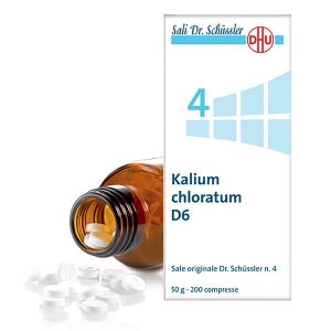Dr. Schussler original 4 Kalium Chloratum D6 de 200 Tabletas