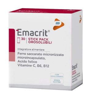 Emacrit Integratore Ferro 30 Stick Orosolubili