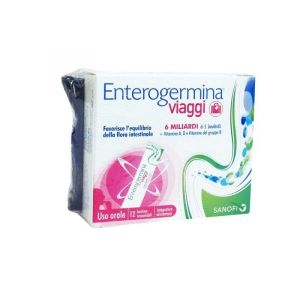 Enterogermina Viaggi 12 Bustine Orosolubili Confezione Standard