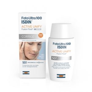 Foto ultra isdin active unify fusion spf 100+ fluido solare antimacchie 50 ml