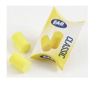 Tappo auricolare barriera rumori monouso 1100p 4 pezzi