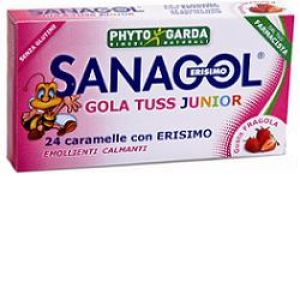 Phyto Garda Sanagol Gola Tuss Voce Junior Gusto Fragola 24 Caramelle