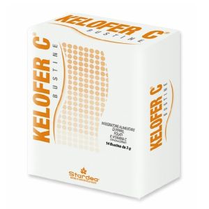 Kelofer C Integratore di Ferro Acido Folico e Vitamina C 14 Bustine