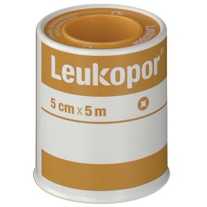 Leukopor Mutua Plaster on Reel for Sensitive Skin m 5x5 cm