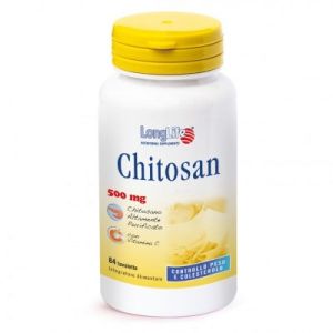 Longlife chitosan 500mg integratore alimentare 84 tavolette