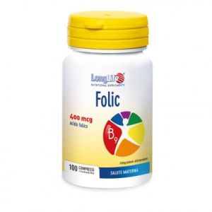 Longlife Folic 400mcg Integratore Alimentare 100 Comprese