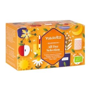 Neavita Selección de Infusiones e Infusiones Ecológicas en Filtro Selección Todo el Día 20 Piezas